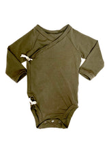 Load image into Gallery viewer, Long Sleeve Wrap Front Onesie