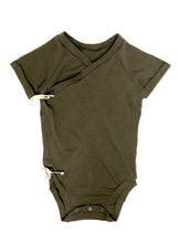 Load image into Gallery viewer, Short Sleeve Wrap Front Onesie